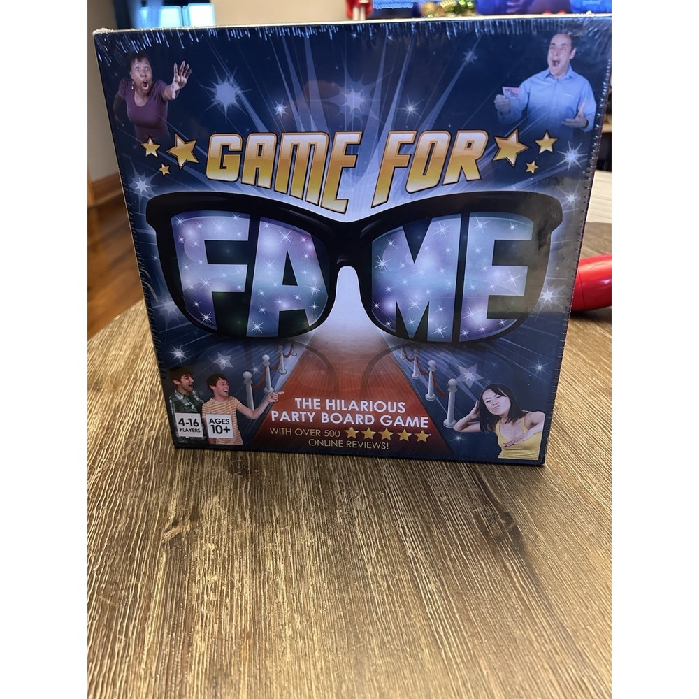 Game For Fame The Hilarious Party Board‎ Game 4-16 Players | Brand New Sealed